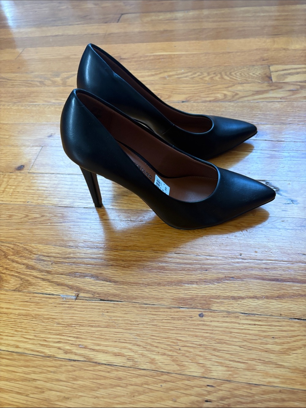 Christian Siriano Black Pointed-Toe Stiletto Pumps